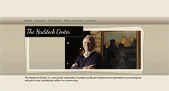 Desktop Screenshot of haddockcenter.com