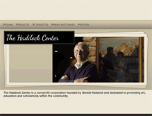 Tablet Screenshot of haddockcenter.com